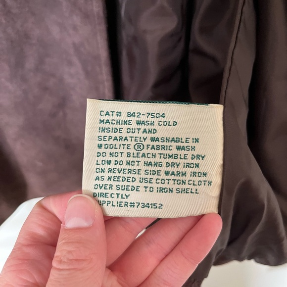 Vintage St. John's Bay Dark Brown Suede Jacket - Picture 3 of 8